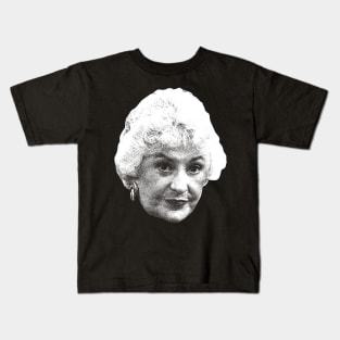 White Goleden Bea Arthur Vintage Kids T-Shirt